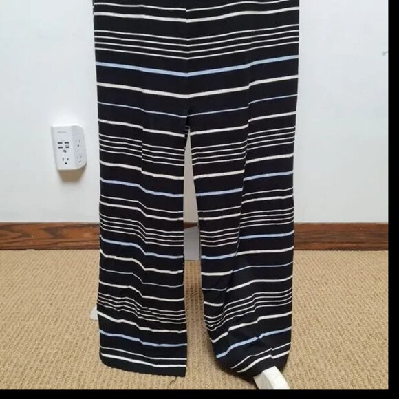White House Black Market Striped T-shirt Jersey Maxi Dress Women's Size Large - Picture 6 of 13